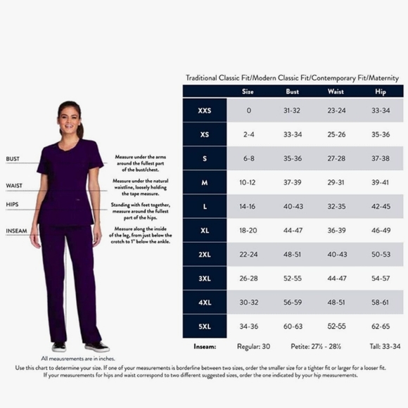 L TALL CHEROKEE INFINITY BLUE LOW RISE STRAIGHT LEG ANTIMICROBIAL STRETCHY PANTS - Picture 11 of 11